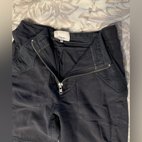 Designer 3.1 Phillip Lim linen harem cutout cargo jogger pants size 0 hot deal - Picture 2 of 5